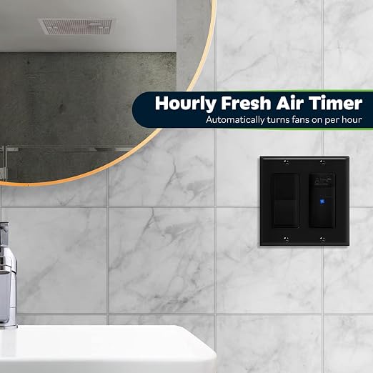 TOPGREENER Air Circulator Timer Switch, Neutral Wire Required, Hourly Fresh Air - Image 4