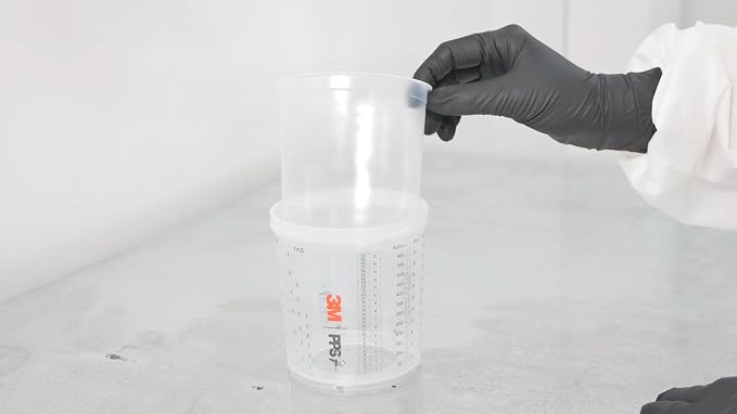 3M 26000 PPS 2.0 Spray Gun Cup, Lids and Liners Kit, 200-Micron Filter - Image 8