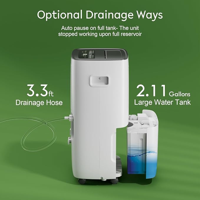 Waykar 150 Pints 7, 500 Sq. Ft High Efficiency Dehumidifier - Image 5