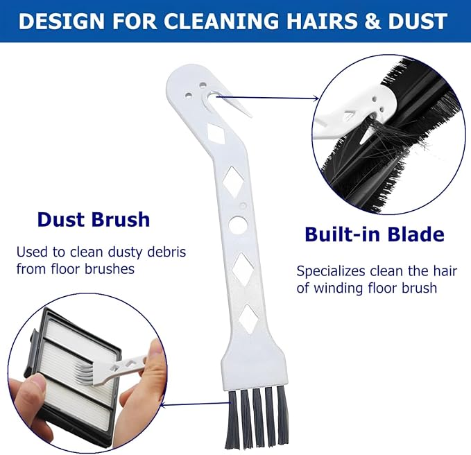 4 Packs Cleaning Brush for Robot Vacuum, Handheld Vacuum Cleaning Brush - Image 3