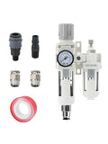 3/8" PT Compressed Air Filter Regulator Lubricator Combo Water/Oil Trap by HNJPC