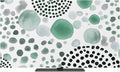 Abstract Teal Circles Indoor TV Cover, Elastic TV Screen Protector Sage Green by Unknown