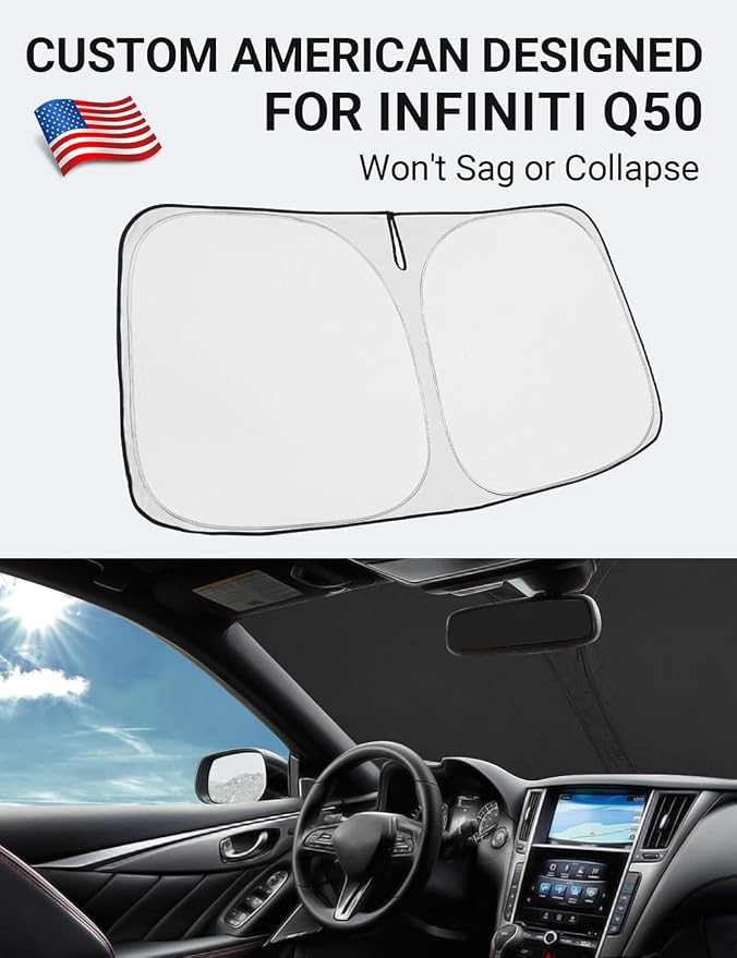 Proadsy 2026 Upgrade Front Windshield Sun Shade Foldable Sunshade Protector - Image 2