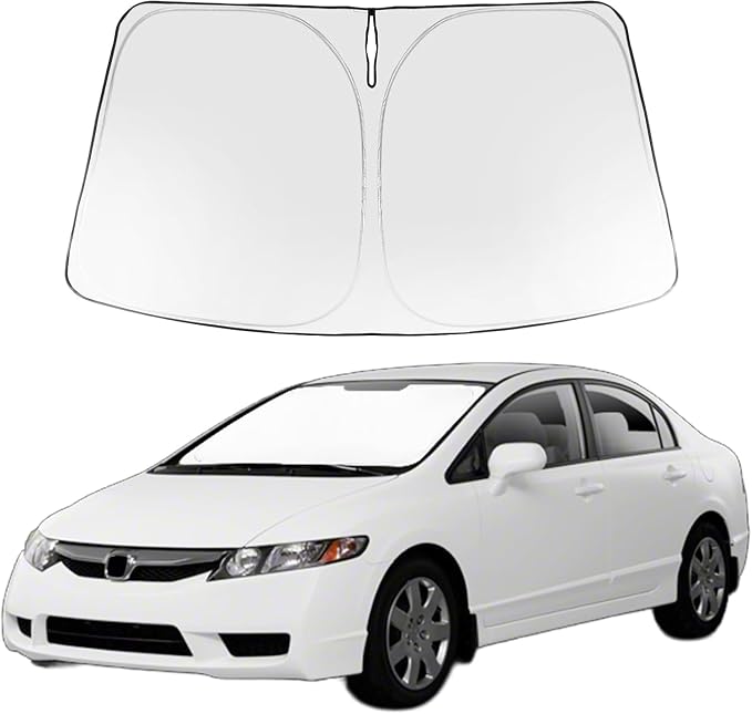 Proadsy 2026 Upgrade Windshield Sun Shade Custom Fit 2006-2011 Civic Foldable by Proadsy