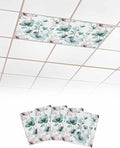 4 Pack Vintage Teal Fluorescent Light Covers by Unknown