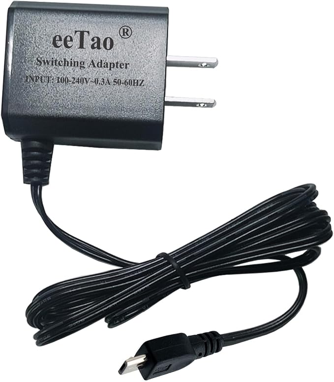 5V Adapter Micro USB for Lab Charge Ionic1611K Small Ionic Air Purifier DC5V by eeTao