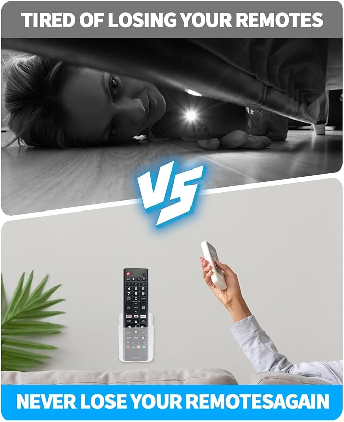 2 PCS Remote Control Holders Wall Mount, Self Adhesive TV Air Conditioner - Image 4