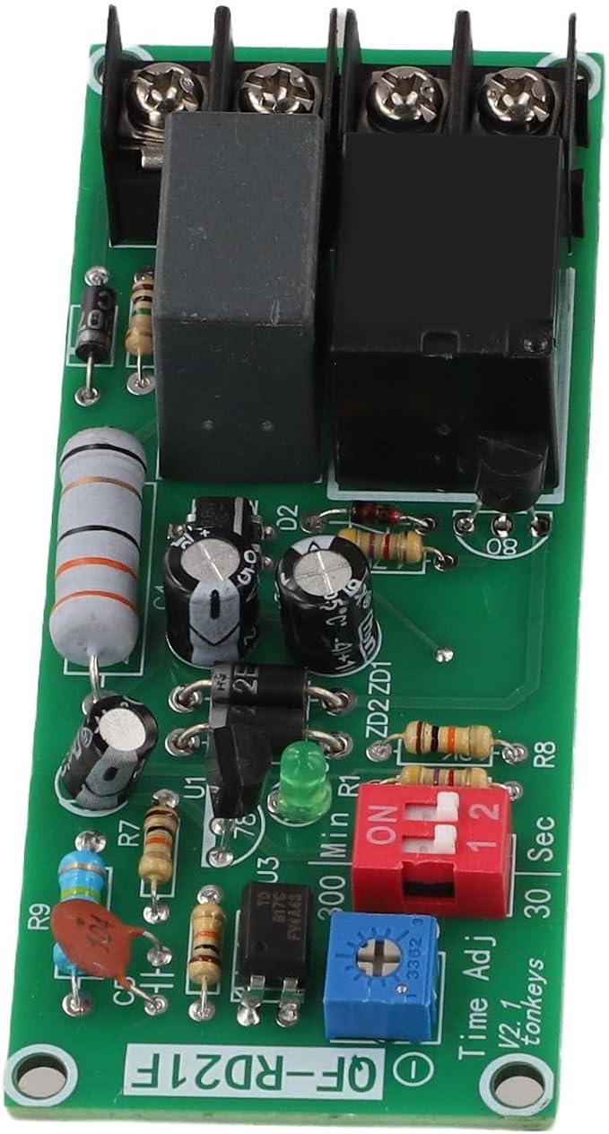 Turn Off Delay Switch Board Adjustable Timer Control Relay Module AC100V-220V - Image 3