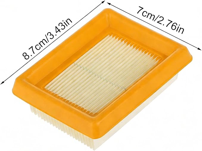 Mower Air Filter, Lawn Trimmer Part, Garden Intake Purification | 3.43x2.76in - Image 5