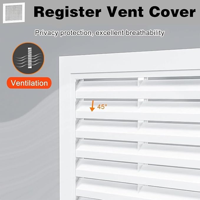 Air Filter Grille Vent Cover, Metal Louvre Ventilation Access Panel - Image 4
