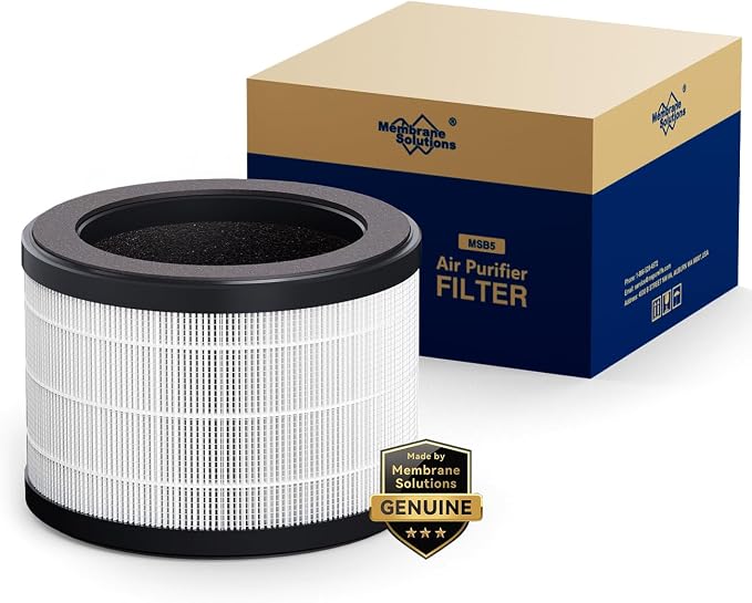 Genuine MSB5 Air Purifier Filter Replacement, 3-in-1 High-Efficiency H13 True by MembraneSolutions