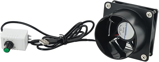 Smoke Absorber Fume Extractor Fan USB Adjustable Solder Pipe Duct Exhuast Fan - Image 6
