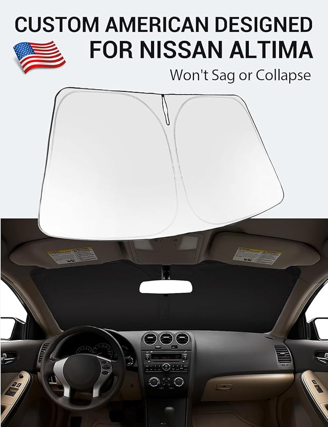 Proadsy 2026 Upgrade Windshield Sun Shade Custom Fit 2007-2012 Nissan Altima - Image 2