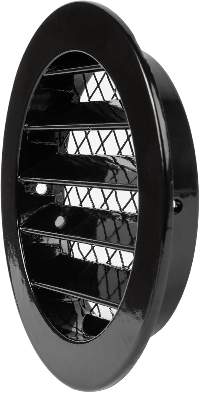 Repa Market 4 Inch Heavy-Duty Black Aluminum Alloy Gable Vent - Image 8