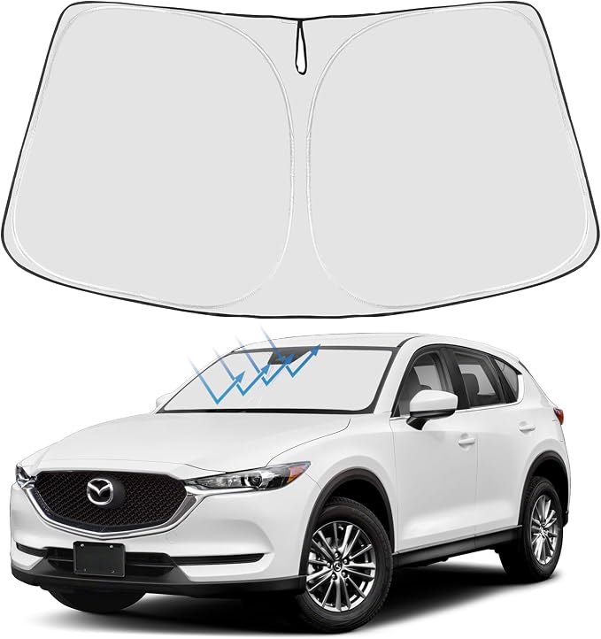 Proadsy 2026 Upgrade Windshield Sun Shade Custom Fit Mazda CX5 CX-5 2017-2025 by Proadsy