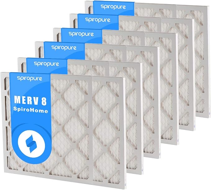 SpiroPure 14X36X1 MERV 8 Pleated Air Filters by SpiroPure