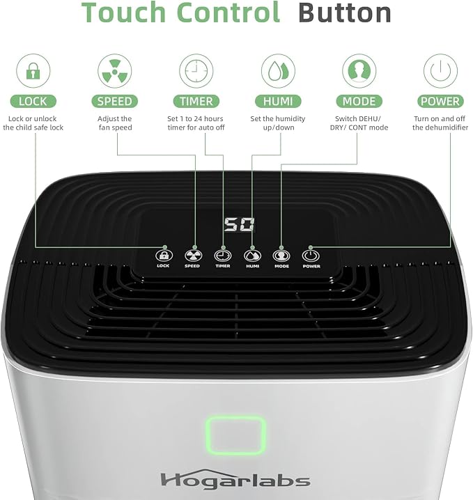 HOGARLABS Smart Dehumidifiers for Home and Basements, - Image 4