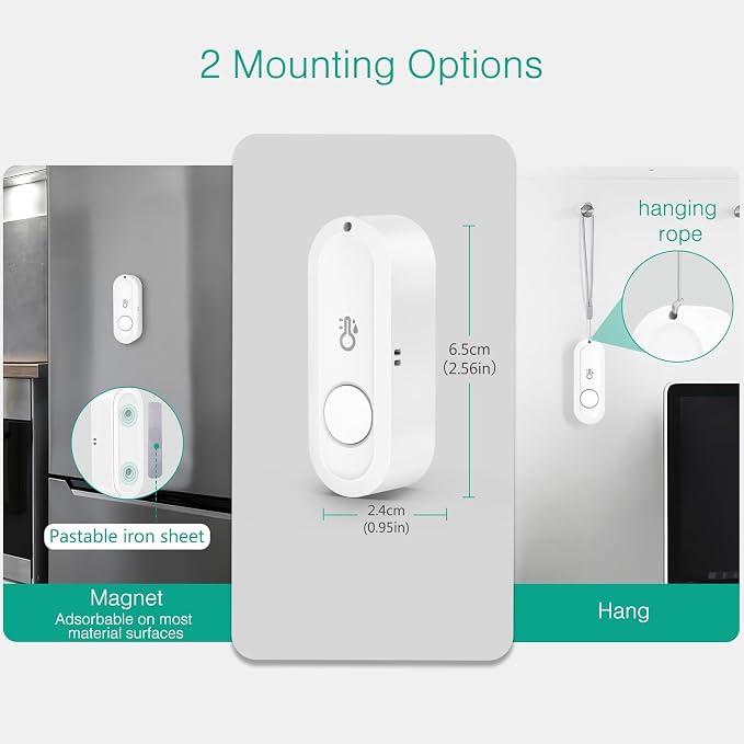 ORIA Wireless Thermometer Hygrometer, Upgraded Indoor Outdoor Hygrometer - Image 7