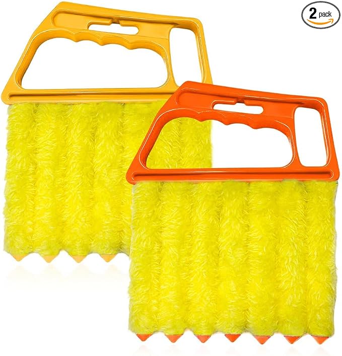Sun Walker 2 PCS Blind Cleaner Duster Tool, 7-Finger Auto Dusting Cleaner Brush by Unknown