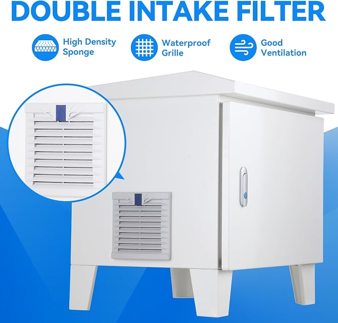 Pond Aerator Cabinet, 24.7”×18.9”×23.5, Weatherproof Outdoor Cabinets - Image 6