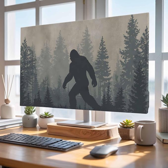 Wildman Gorilla Forest Silhouette Indoor TV Cover, Elastic TV Screen Protector - Image 4