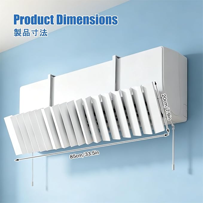 Air Deflector for Window Ac Unit, Window Ac Air Flow Redirector, Effectively - Image 2
