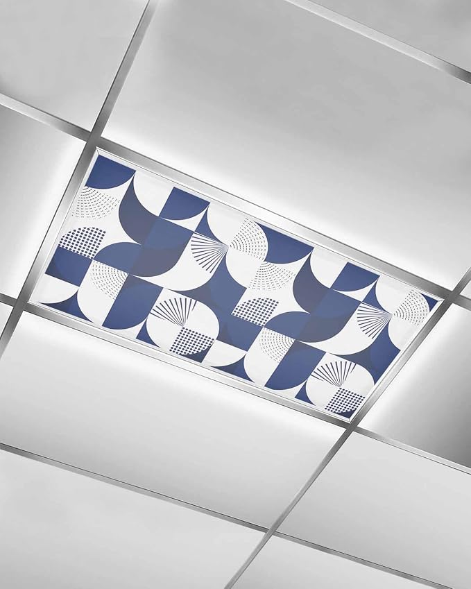 1 Pack Dark Blue Circular Fluorescent Light Covers by Unknown