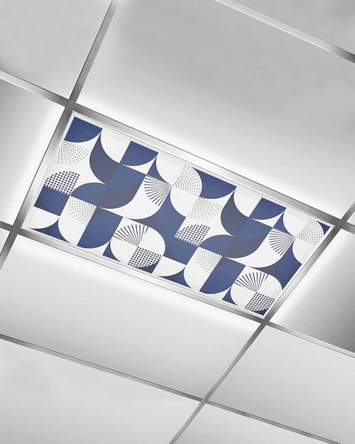 1 Pack Dark Blue Circular Fluorescent Light Covers by Unknown