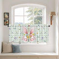Easter Kitchen Tier Curtains 24 Inch Long 2 Panel Set, Rod Pocket Cafe Small by Unknown