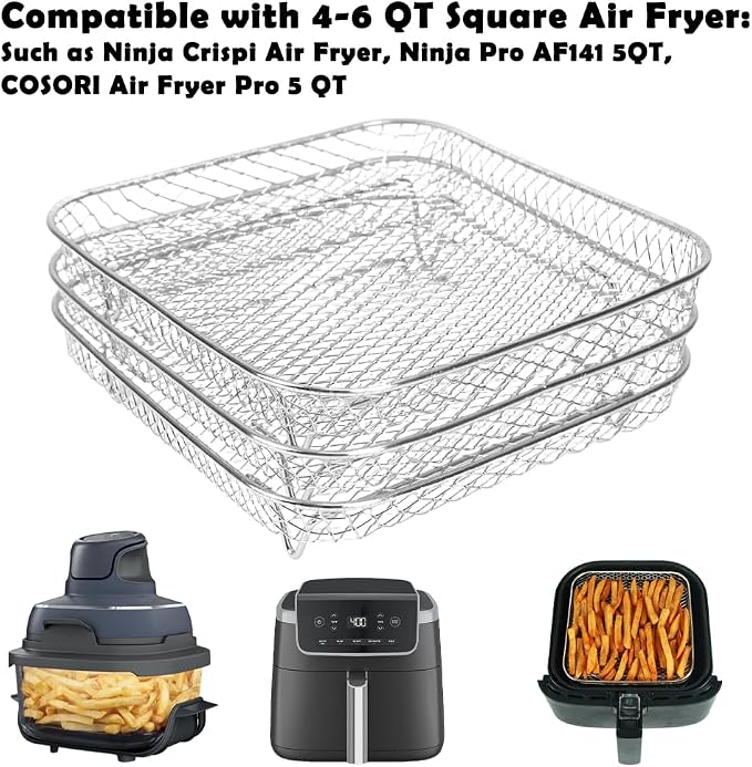 BYKITCHEN 7 Inch Air Fryer Rack Fit - Image 3