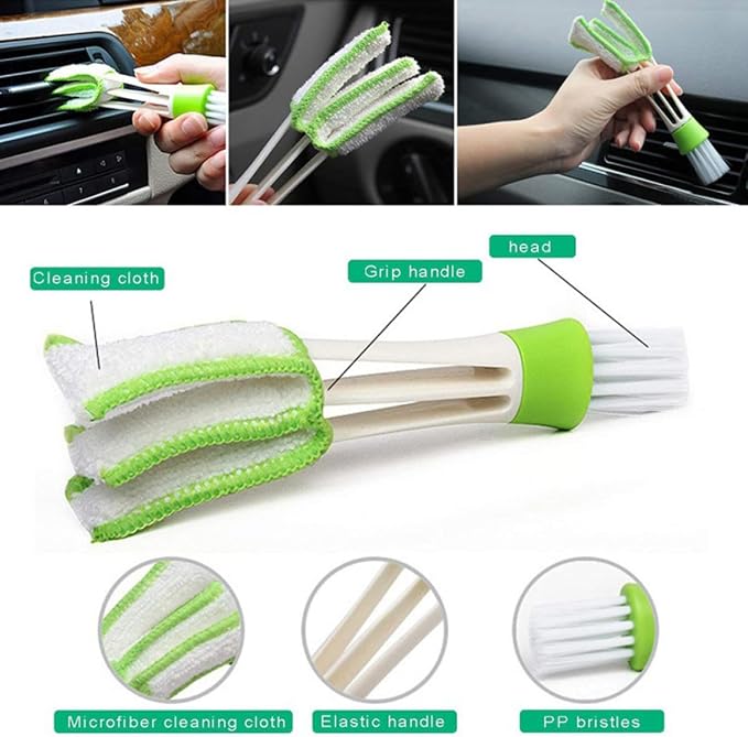 VILLCASE 8pcs Window Groove Cleaning Brush Set Stiff Bristles - Image 8