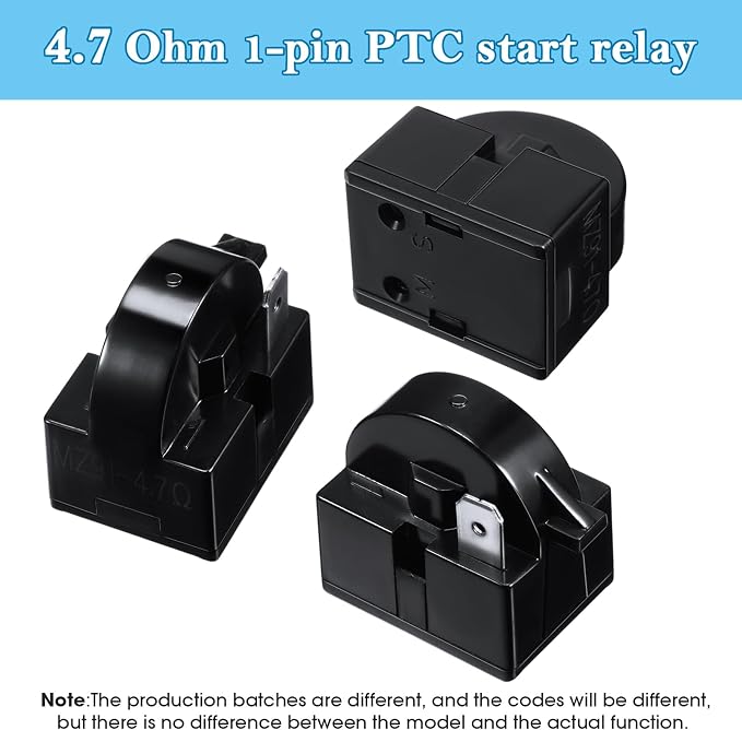 Mudder QP2-4.7 PTC Starter Relay 1 Pin Refrigerator Starter Relay and - Image 4