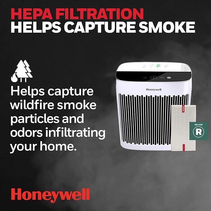 Honeywell HEPA Air Purifier for Home, 938 Ft² Rooms in 1 hour, Turbo Clean - Image 2