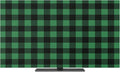 Black Green Buffalo Checker Indoor TV Cover, Elastic TV Screen Protector by Unknown
