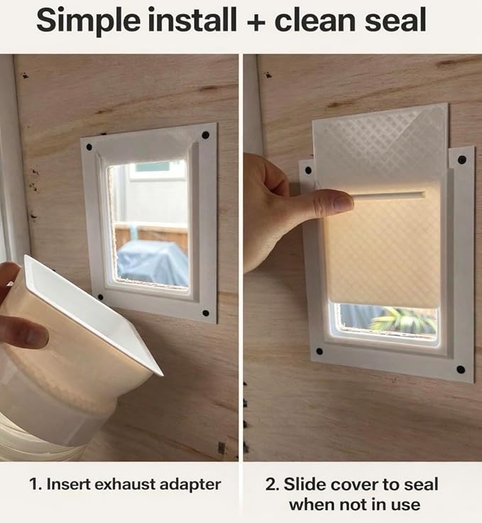 Portable AC Vent Kit for Door or Wall, Exhaust Hose Adapter - Image 4