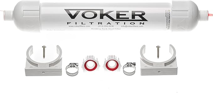 Voker Holding Tank Vent Filter New Installation Kit by Voker