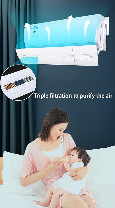 GeRRiT Wall-Mounted Universal Air Conditioner Wind Deflector, Anti-Straight - Image 6