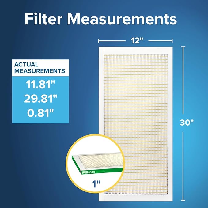 Filtrete 12x30x1 AC Furnace Air Filter, MPR 700, MERV 8, Tough on Pollen - Image 2