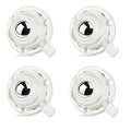 Self Adhesive Caster Wheels Low Profile Swivel Universal Steel Ball Rollers | by Luxinika