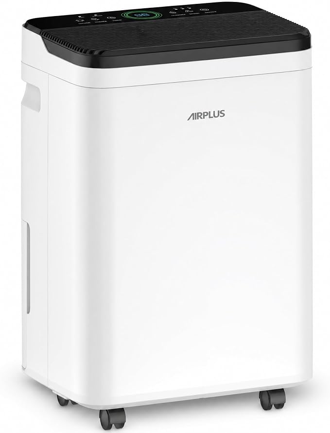 AIRPLUS 70 Pints Dehumidifiers for Home, 5500 Sq. Ft Dehumidifier for Basement by CoolAirPureCare