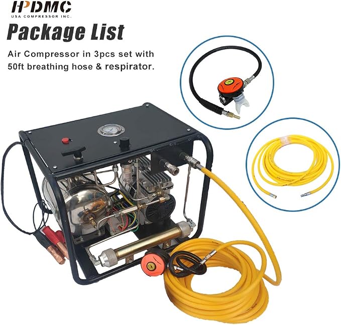 Oil-free Dive 12V 550W Air Compressor System Vacuum Pump - Image 7