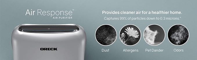 Oreck Air Response Air Purifier, Powerful HEPA and Carbon Filtration - Image 5
