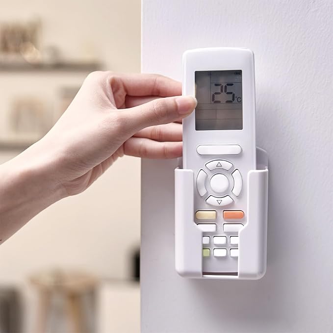 4 Pack Remote Control Holder Wall Mount Tv Remote Holder Self Adhesive Media - Image 3