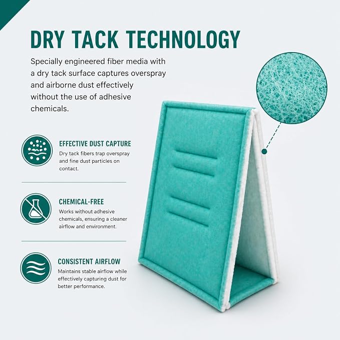 Paint Booth Intake Air Filter Panel, Crossdraft Spray Booth Filter Pad - Image 5