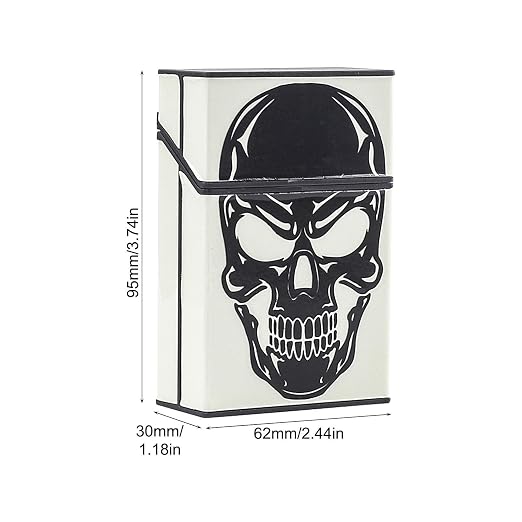 Case - ABS 62x30x95mm 20 Capacity | Luminous Skull Box | Spring Loaded 20 Slot - Image 7