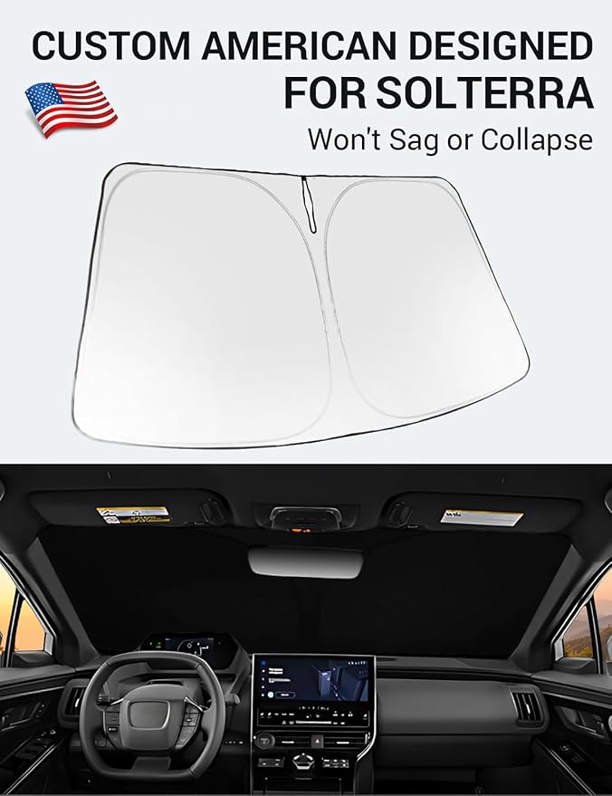 Proadsy 2026 Upgrade Windshield Sun Shade Custom Fit Solterra 2023-2026 - Image 2