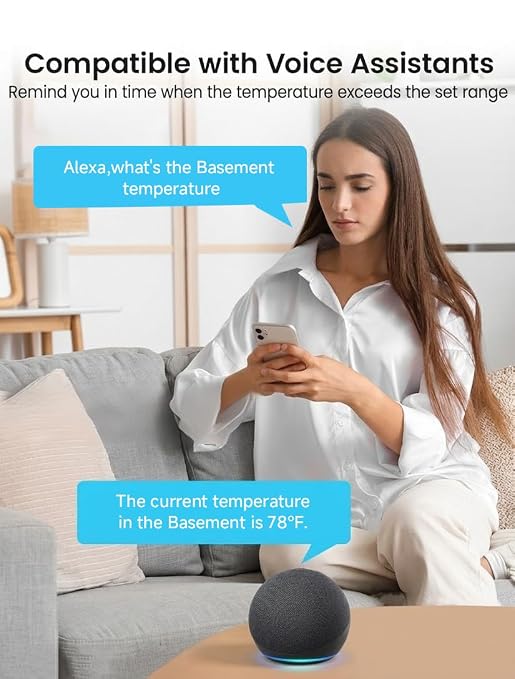 MOCREO WiFi Indoor Wireless Thermometer Hygrometer, 2000ft Long Range - Image 7
