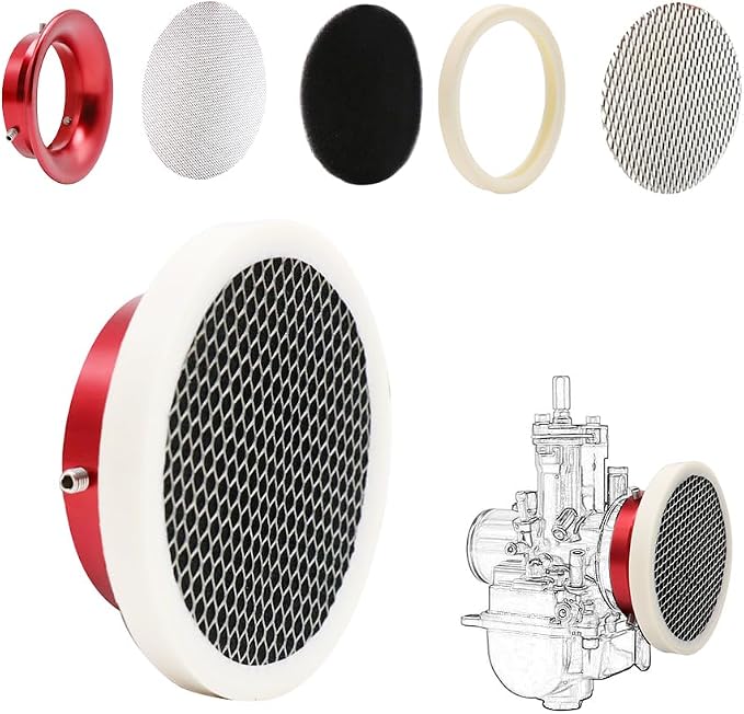 Carburetor 50mm Air Filter Cleaner Velocity Stack Modified Intake by ZSDTRP