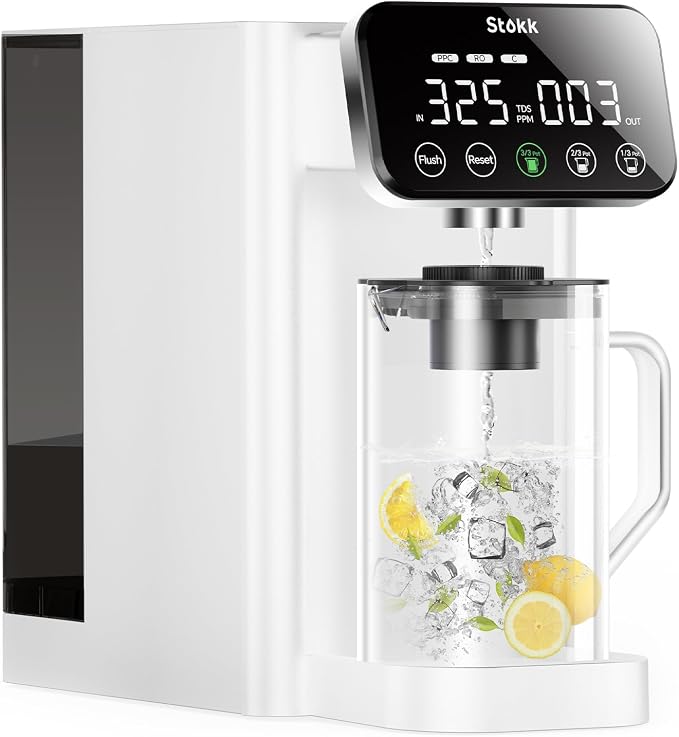 Stokk E1 Reverse Osmosis Water Filter Countertop, 5 Stage RO Water Filter System by Follow