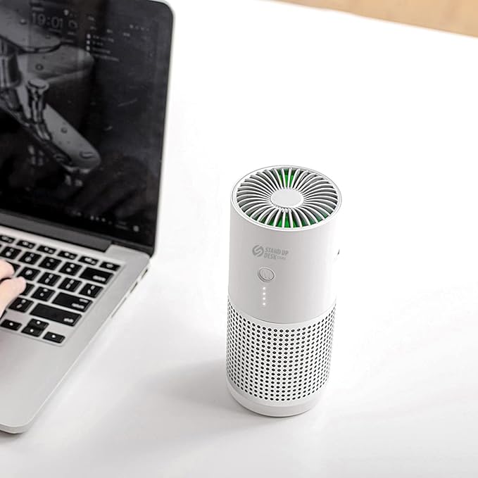 Stand Up Desk Store Portable USB Car Cupholder HEPA Air Purifier - Image 2